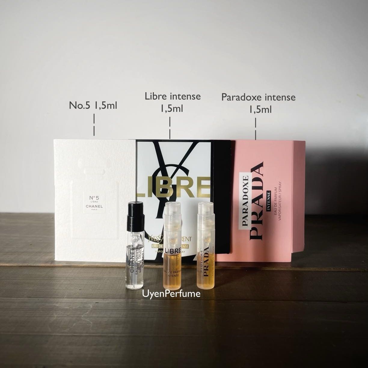 Set 3 vial 3 mùi
