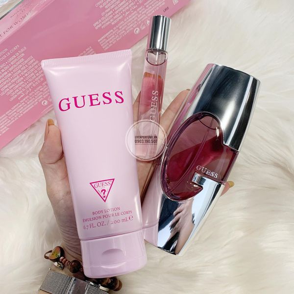  Gift Set Guess Pink Women 