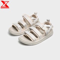 Sandal Nam Nữ quai ngang đế bệt ZX 3715 - Light Cream