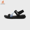 Sandal Nam Nữ quai chéo Nanu 12 Black Cream & Black Blue