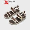 Giày Sandal Nam nữ ZX 2714 quai ngang Streetstyle màu Coffee Cream