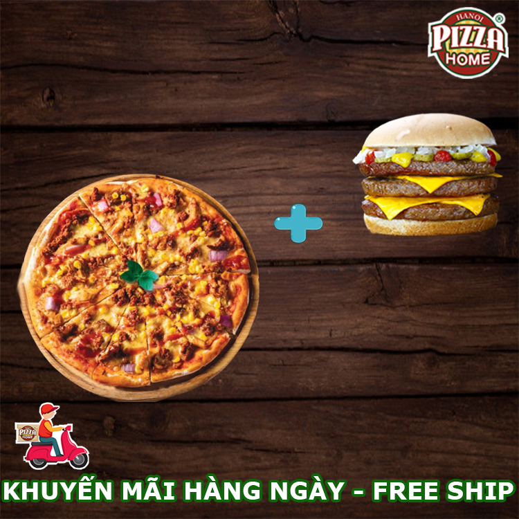  Mua Pizza bất kì  tặng bánh Burger bất kì 