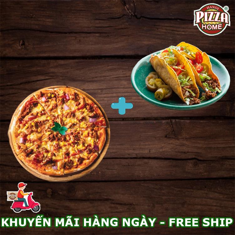  Mua Pizza bất kì  tặng bánh Taco bất kì 