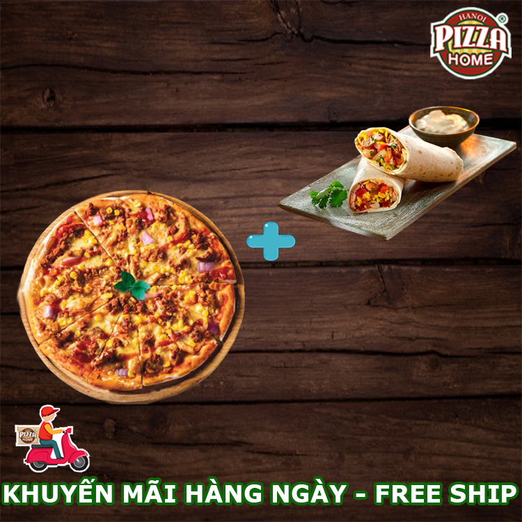  Mua Pizza bất kì  tặng bánh Burrito bất kì 