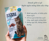 Snack thưởng cho mèo ngừa búi lông, hỗ trợ tiêu hóa Gimcat Nutri Pockets