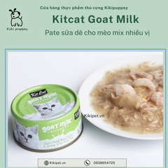Pate mèo vị sữa dê thơm ngon, Pate cá ngừ cho mèo Kitcat Goat Milk 70g