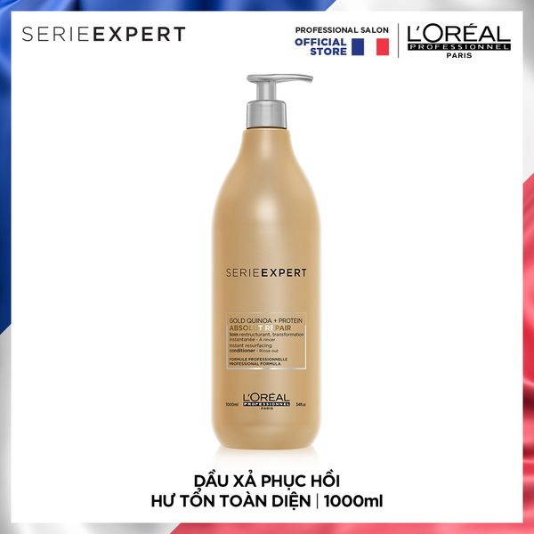 Dầu Xả Phục Hồi Hư Tổn Toàn Diện Serie Expert Absolut Repair Gold 1000 ml