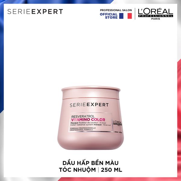 Dầu Hấp Bền Màu Tóc Nhuộm Serie Expert Vitamino Resveratrol 250 ml