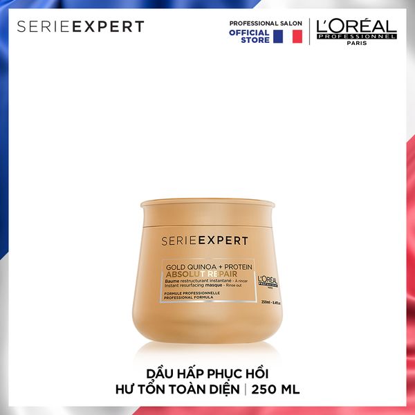 Dầu Hấp Phục Hồi Hư Tổn Toàn Diện Serie Expert Absolut Repair Gold 250 Ml