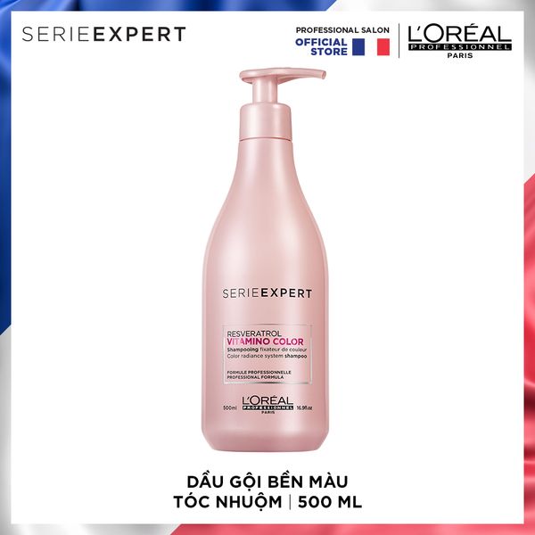 Dầu Gội Bền Màu Tóc Nhuộm Serie Expert Vitamino Resveratrol 500 ml