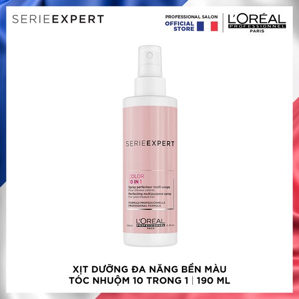Xịt Dưỡng Đa Năng Bền Màu Tóc Nhuộm 10 Trong 1 Serie Expert Vitamino Resveratrol