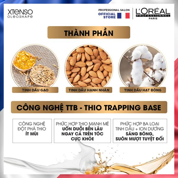 Sản phẩm uốn / duỗi dành cho tóc rất khỏe (bước 1) XTENSO OLEOSHAPE