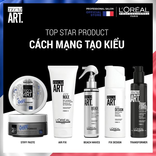 Xịt Định Hình Tạo Độ Bóng Techni Art. Fix Design 200 Ml