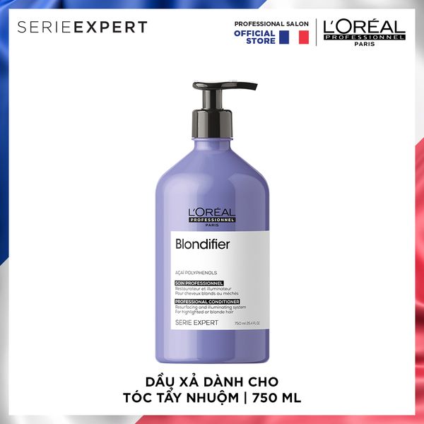 ( MỚI ) Dầu Xã Tóc Tẩy Nhuộm Serie Expert BLONDIFIER 750ml