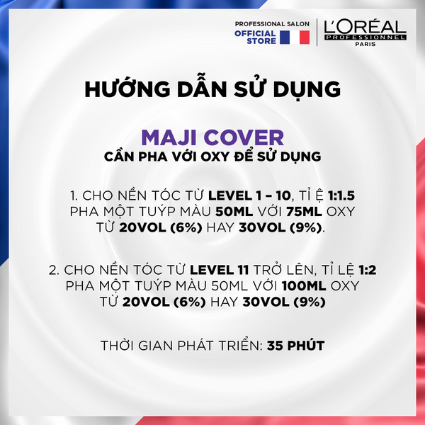 Màu nhuộm phủ bạc Majicover