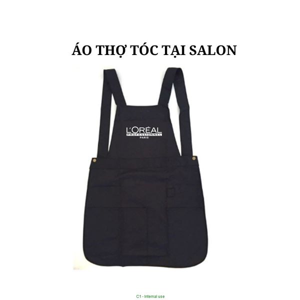 Áo thợ chuyên nghiệp tại salon trị giá 100K