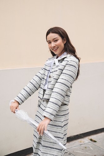 Áo vest croptop phối ren
