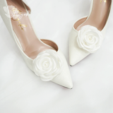  Giày cưới Kiyoko đính hoa hồng 9cm 