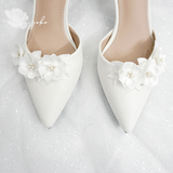  Giày cưới Kiyoko đính hoa Sankayou có quai 7cm 