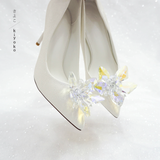  Giày cưới Kiyoko đính pha lê siêu sáng cao 9cm 