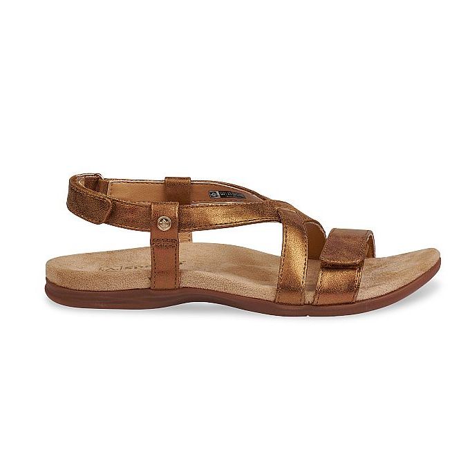 Sandal sức khỏe nữ Spenco Cross Strap Tan