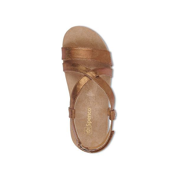 Sandal sức khỏe nữ Spenco Cross Strap Tan
