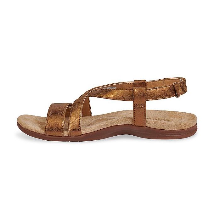 Sandal sức khỏe nữ Spenco Cross Strap Tan