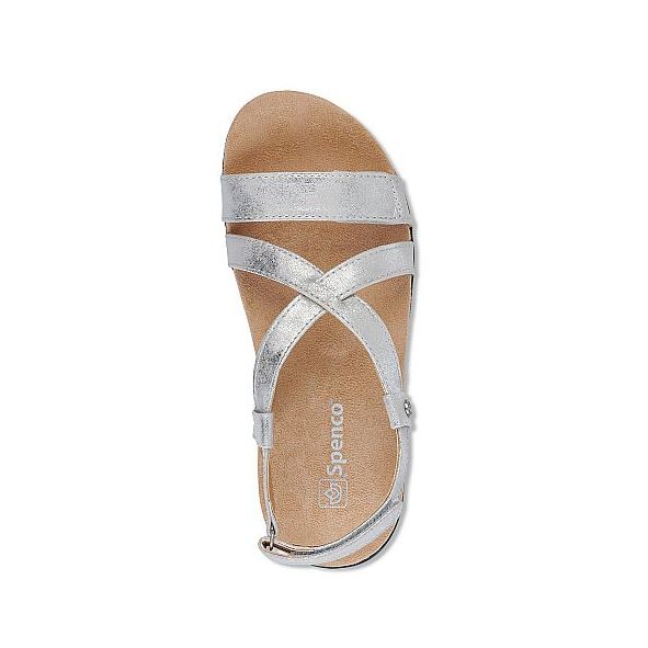Sandal sức khỏe nữ Spenco Cross Strap Grey