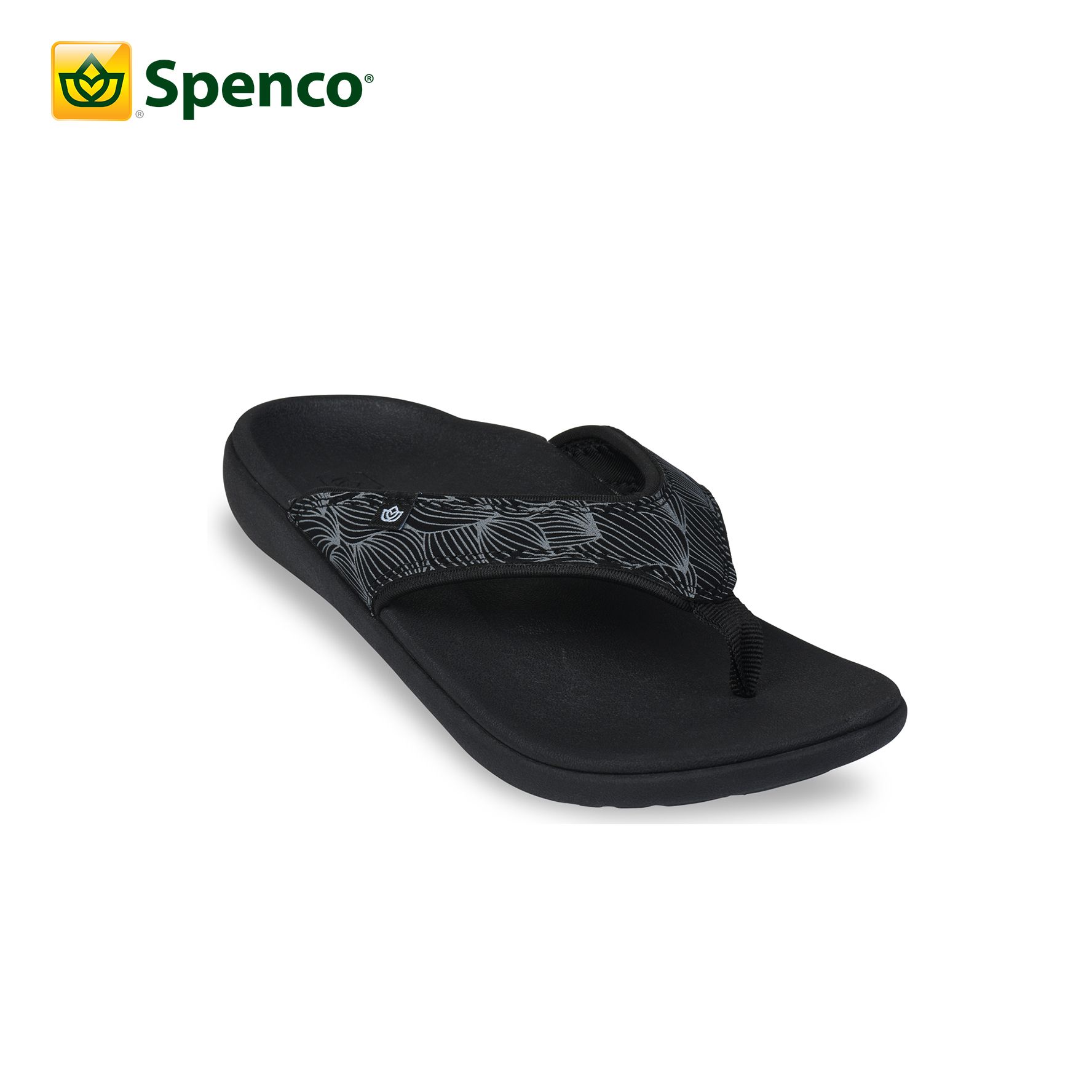 Dép sức khỏe nữ Spenco Yumi Wave Black
