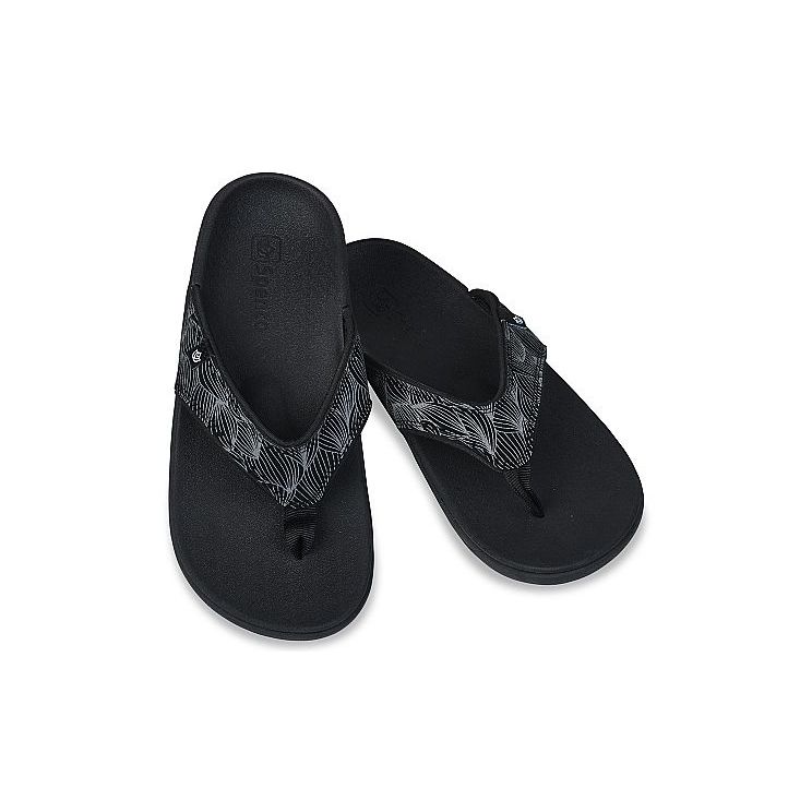 Dép sức khỏe nữ Spenco Yumi Wave Black