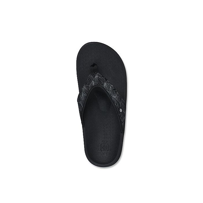 Dép sức khỏe nữ Spenco Yumi Wave Black