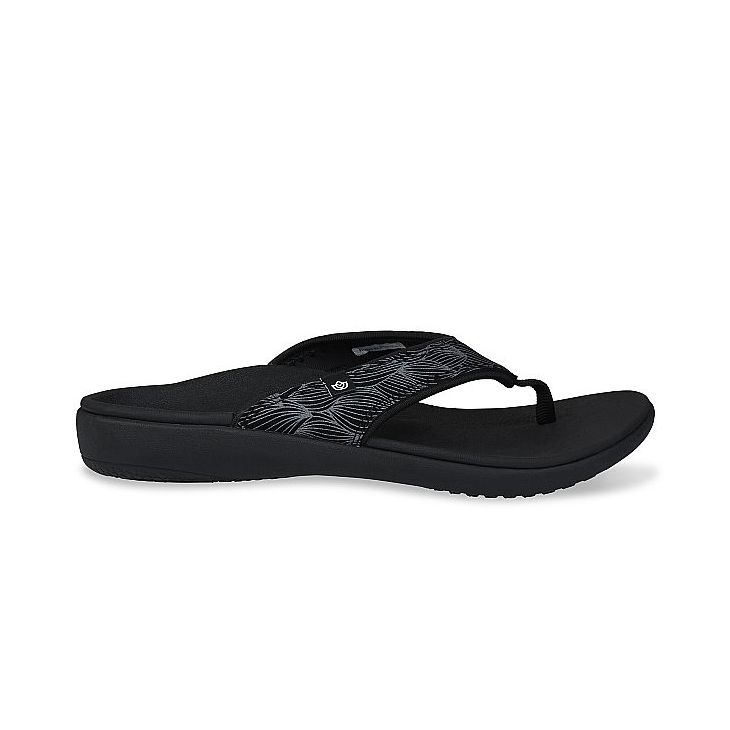 Dép sức khỏe nữ Spenco Yumi Wave Black