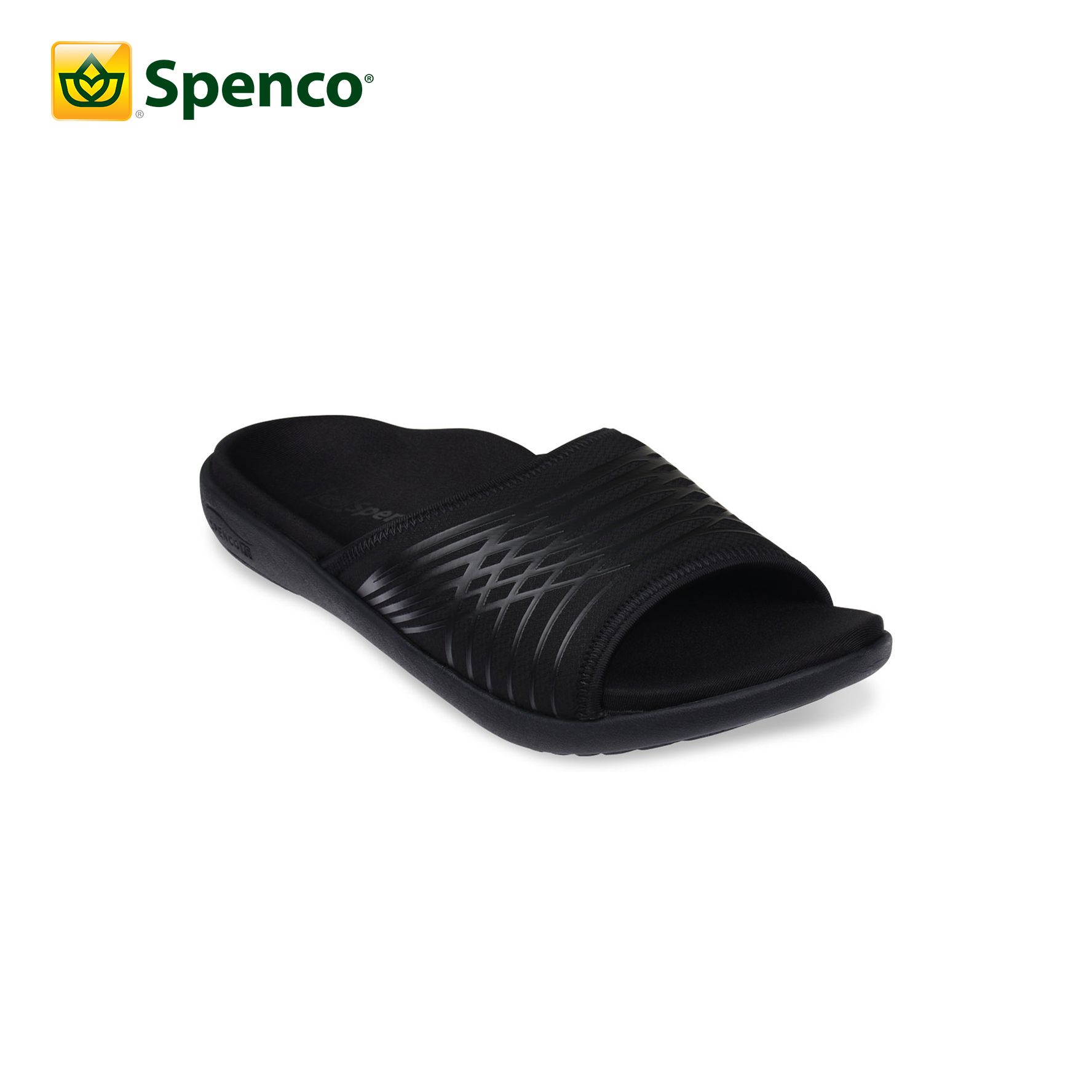 Dép sức khỏe nam Spenco Thrust Black