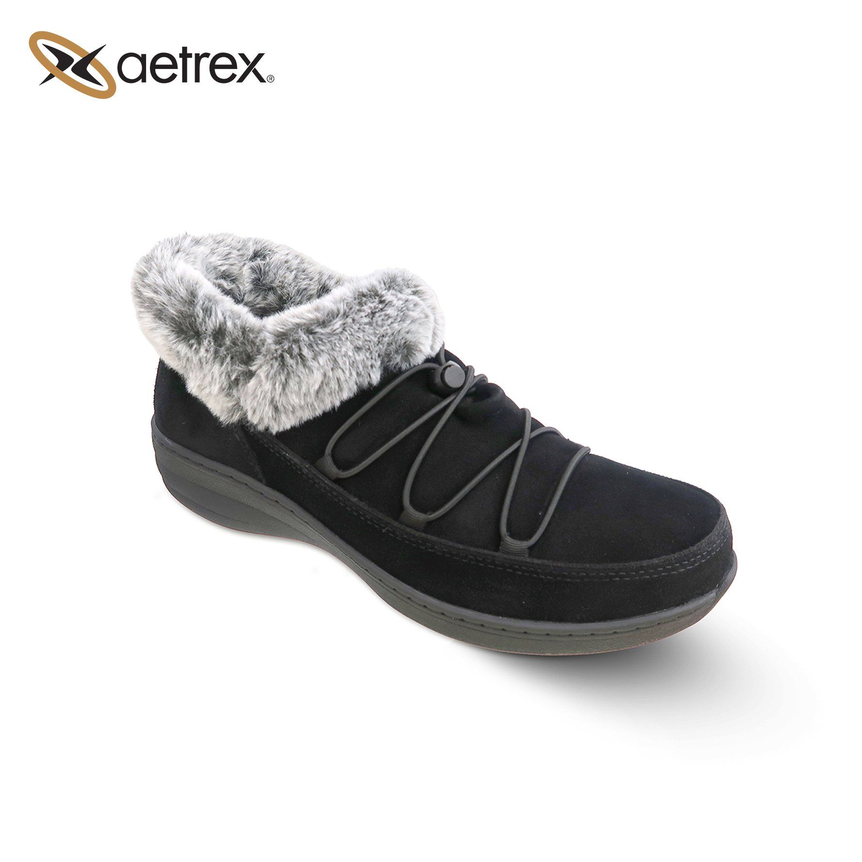 Giày sức khỏe nữ Aetrex Chrissy Black