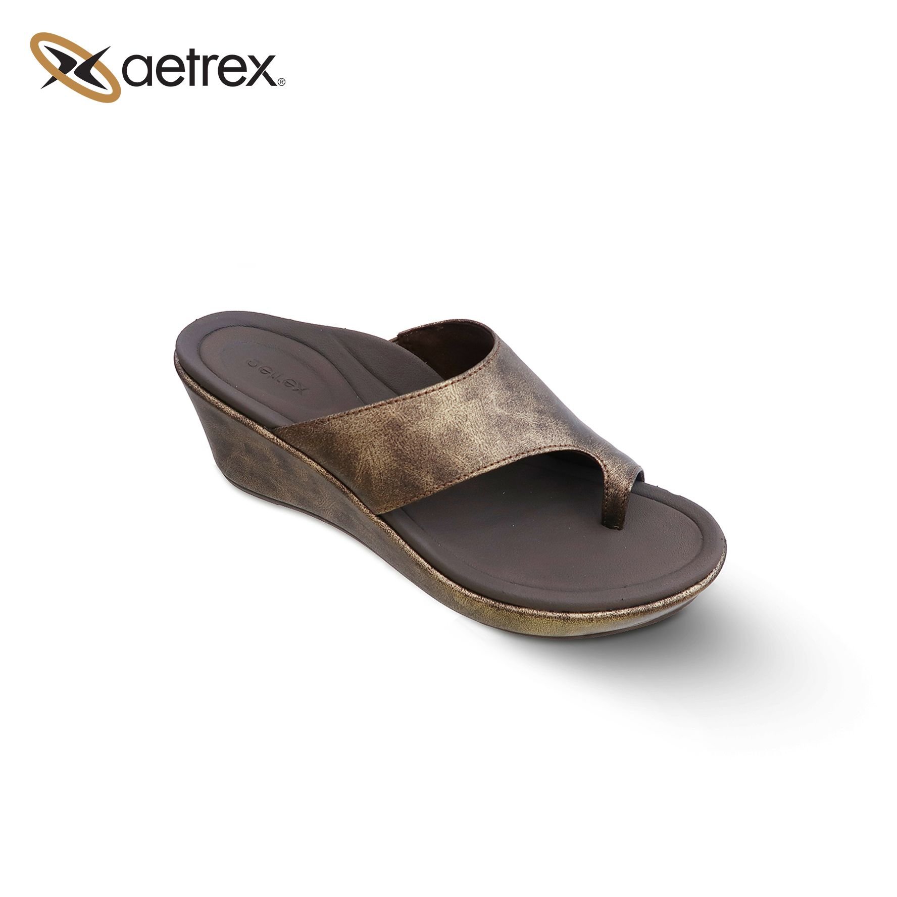 Dép sức khỏe nữ Aetrex Trish Bronze