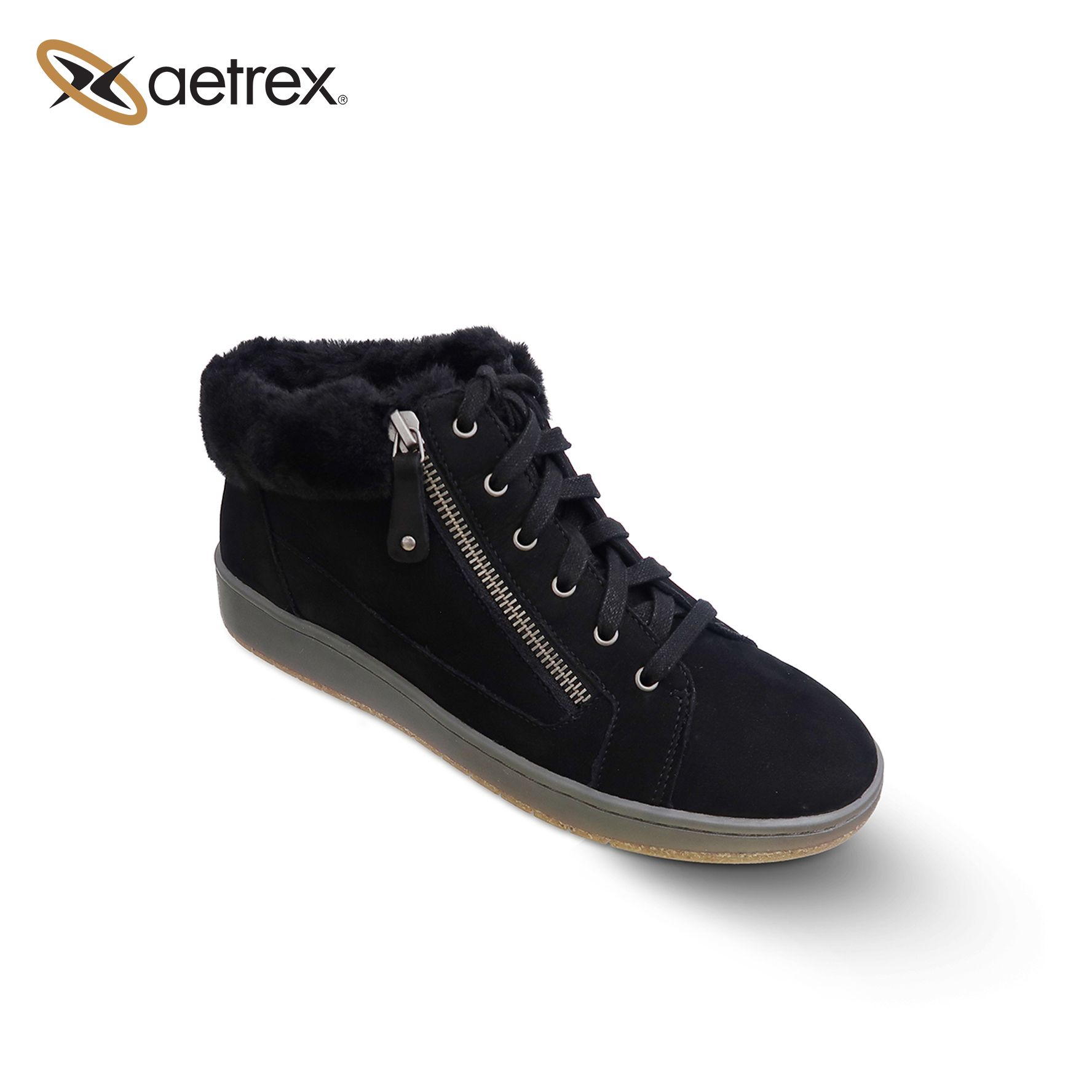 Giày sức khỏe nữ Aetrex Dylan Black