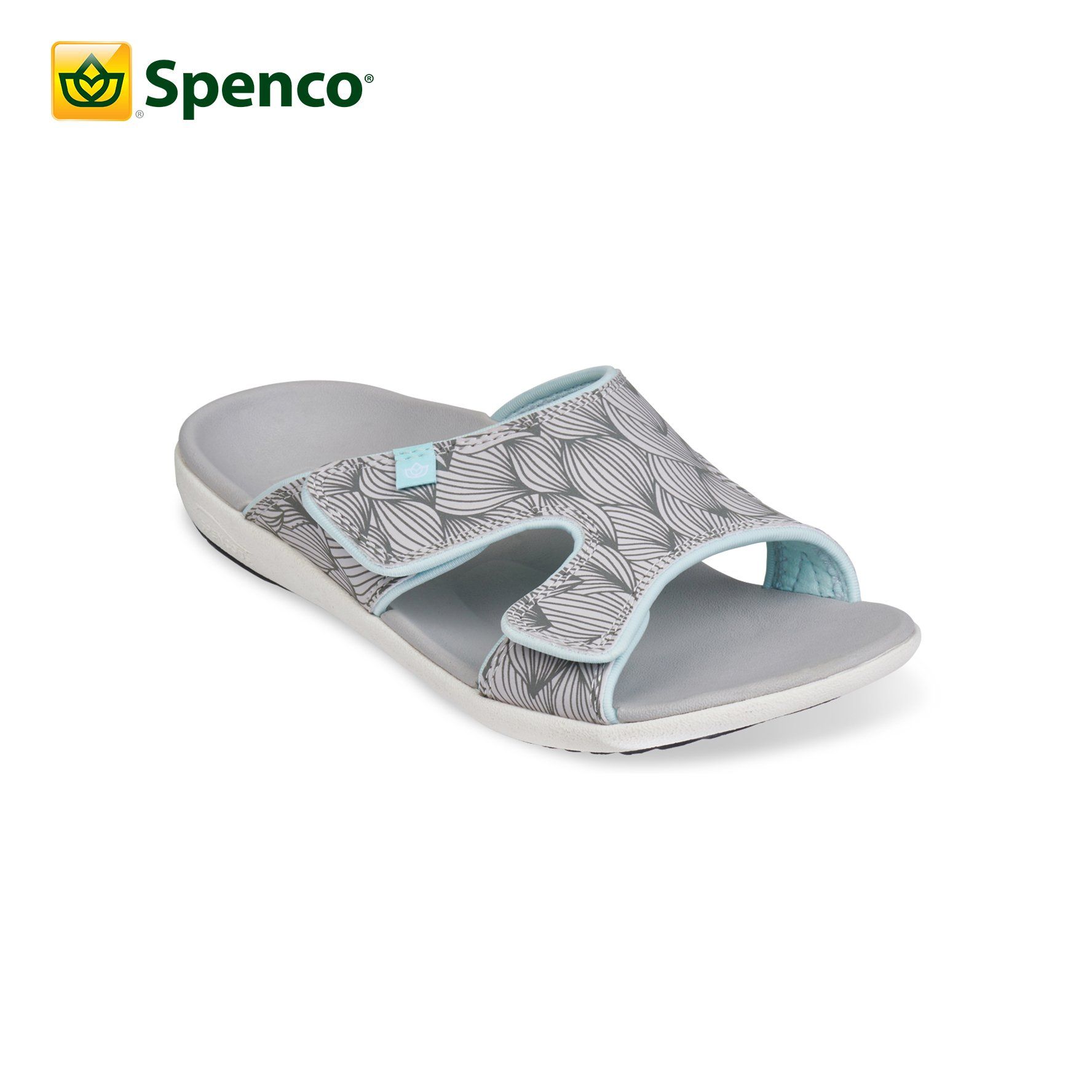 Dép quai ngang sức khỏe nữ Spenco Kholo Wave Grey