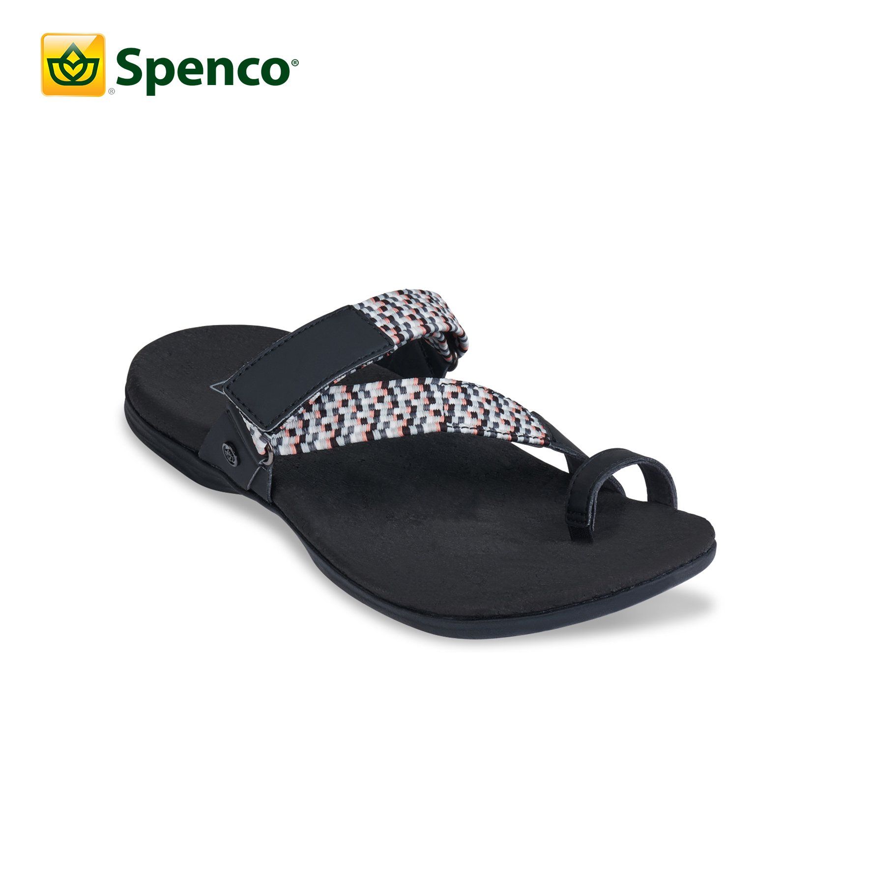 Dép sức khỏe nữ Spenco Island Slides Black