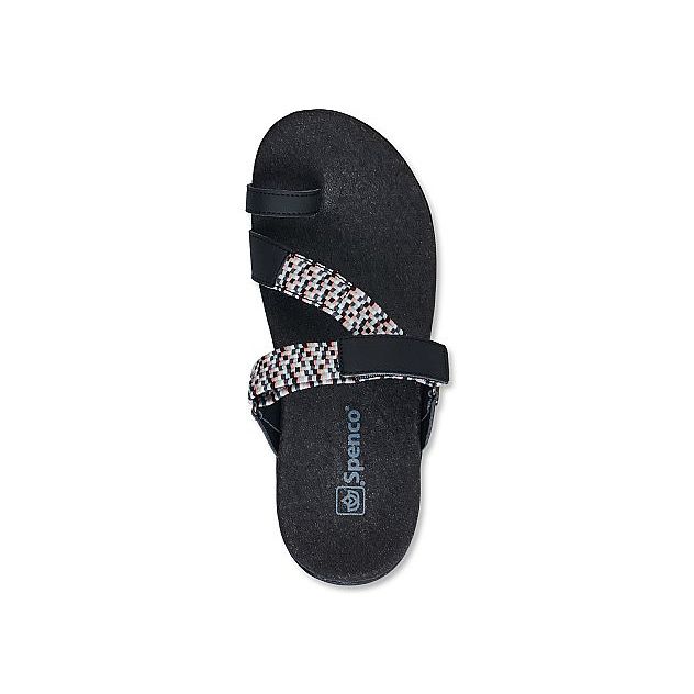 Dép sức khỏe nữ Spenco Island Slides Black