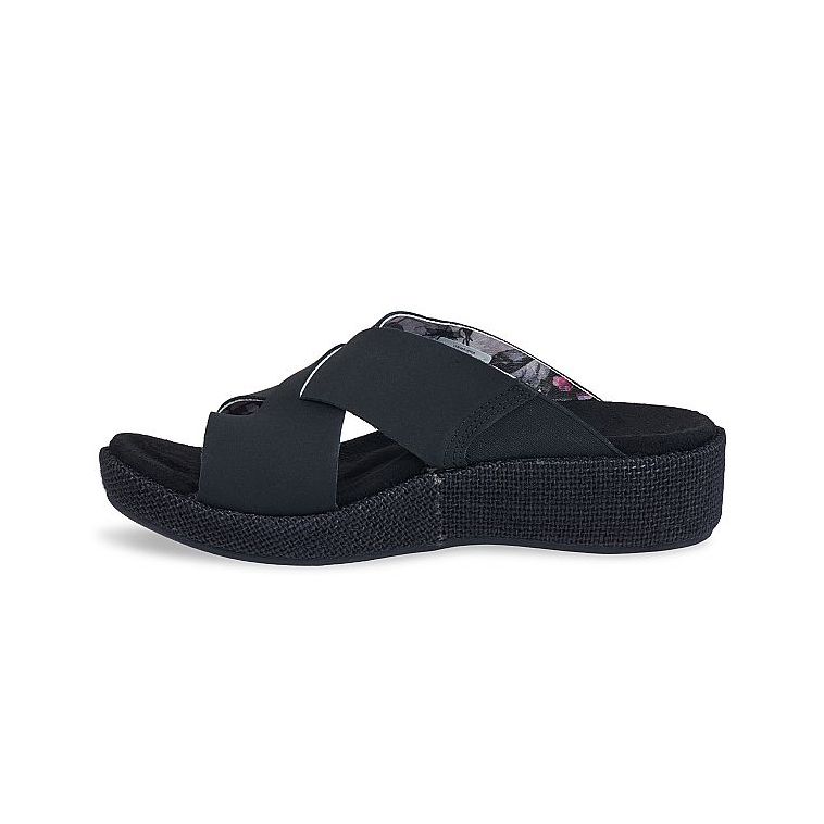 Dép sức khỏe nữ Spenco Oasis Slides Black