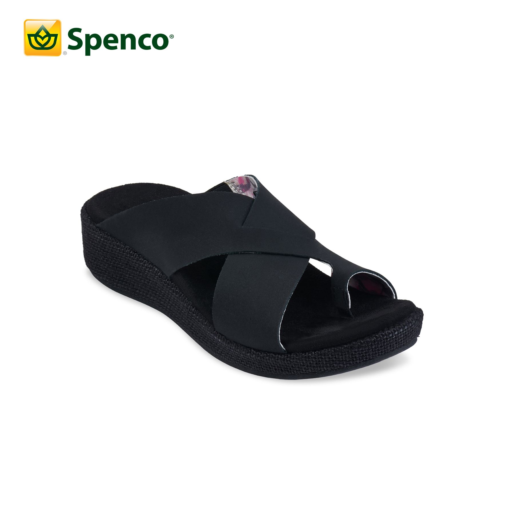 Dép sức khỏe nữ Spenco Oasis Slides Black