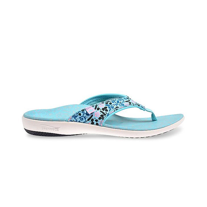 Dép sức khỏe nữ Spenco Yumi Bloom Blue