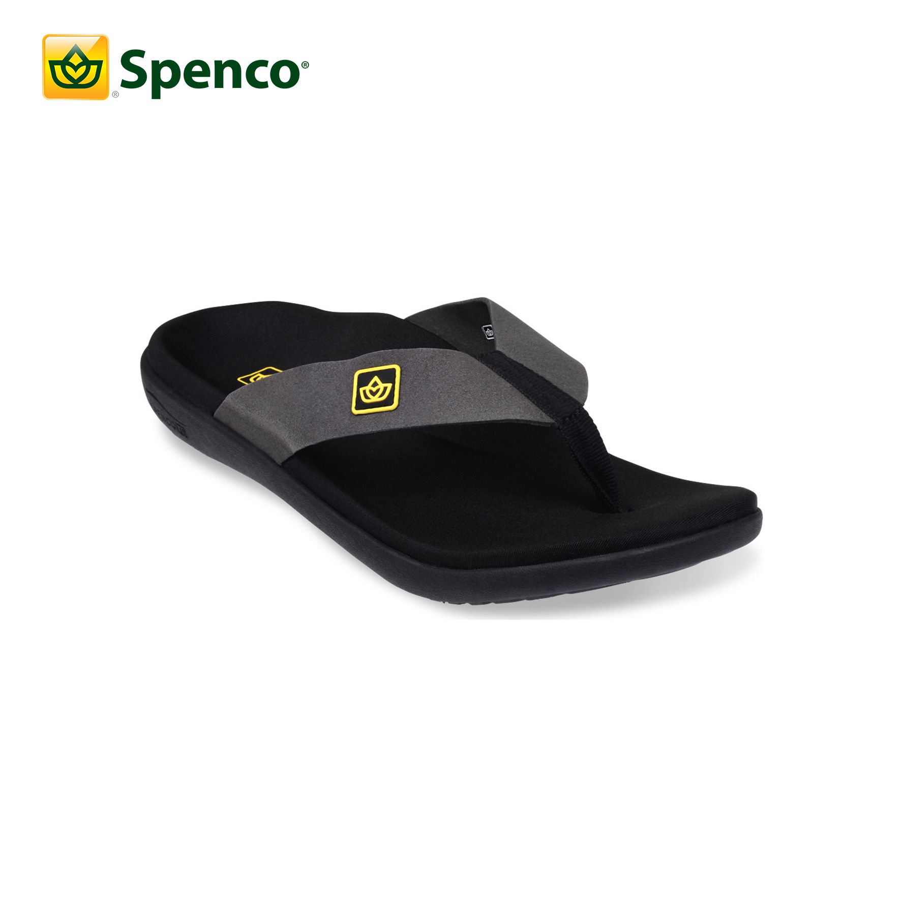 Dép sức khỏe nam Spenco Pure Black
