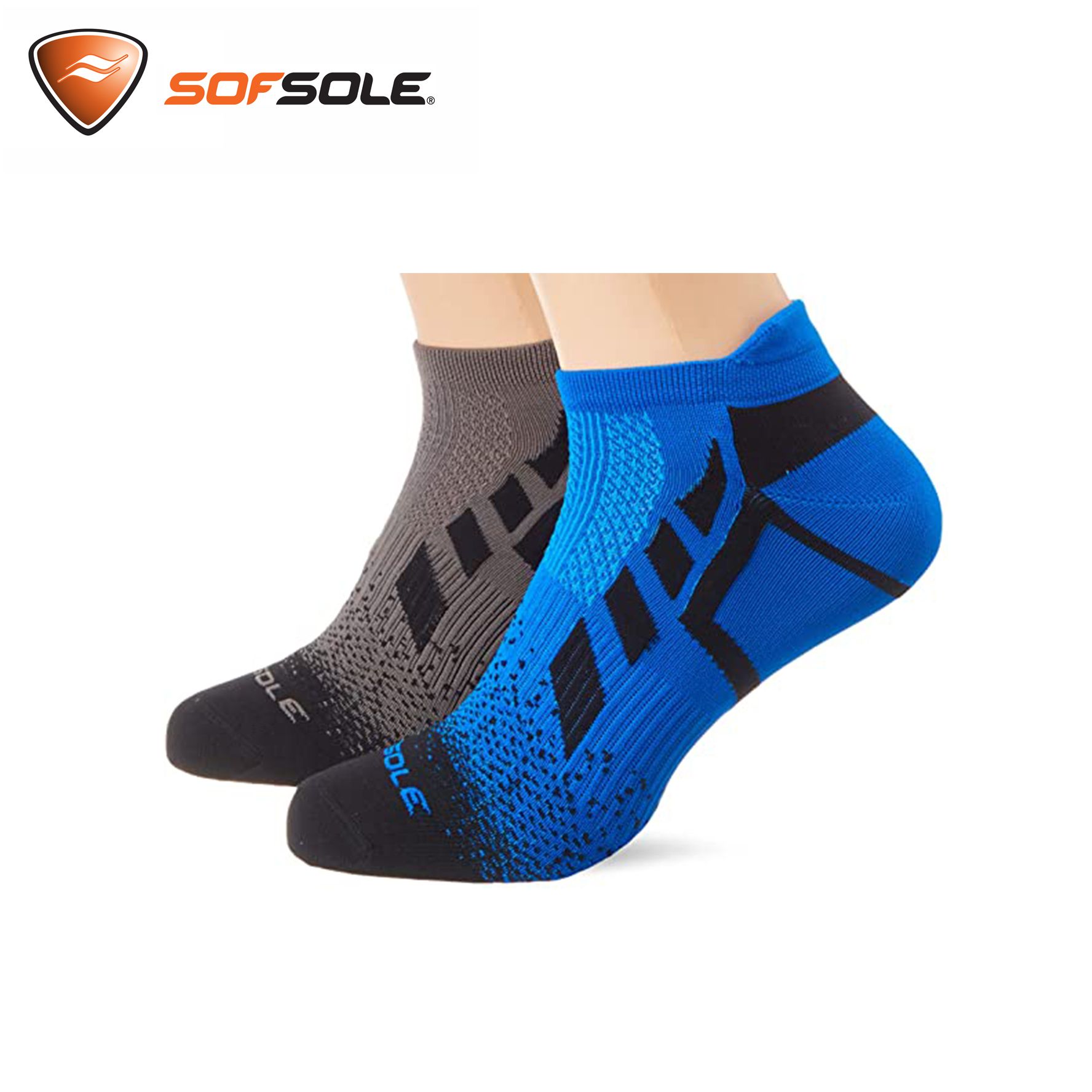 Vớ Nam thể thao Running Xanh/Nâu