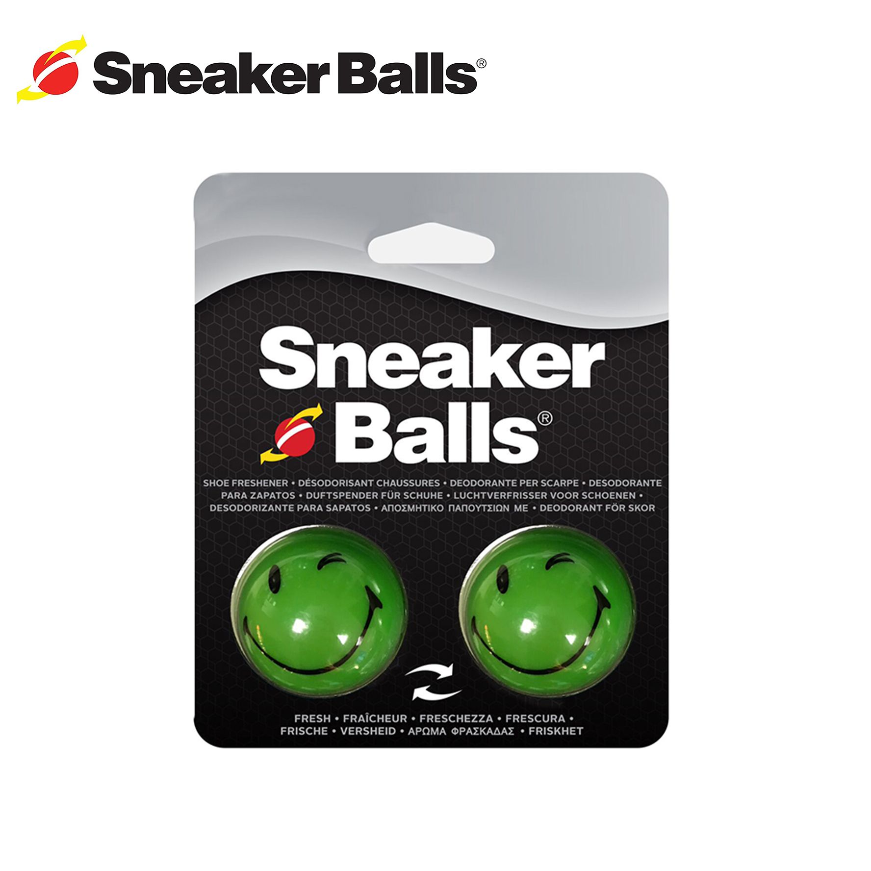 Bóng khử mùi giày, túi xách SneakerBall Smiley 2 Green