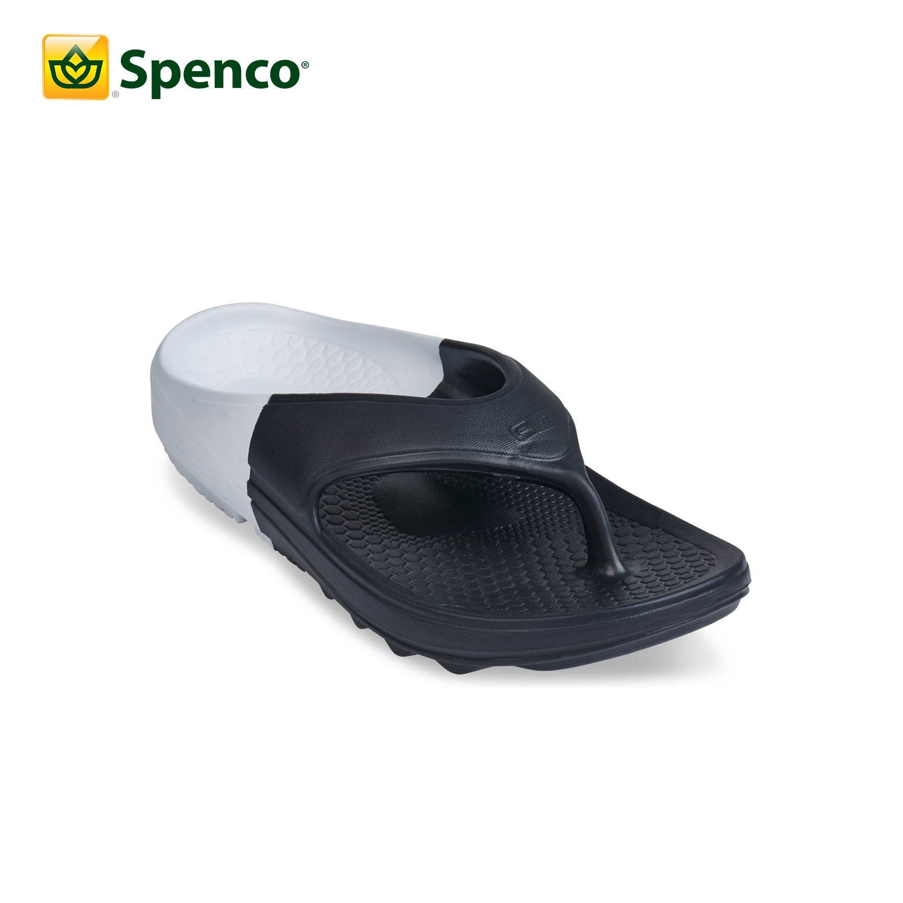 Dép sức khỏe nữ Spenco Fusion Black/White