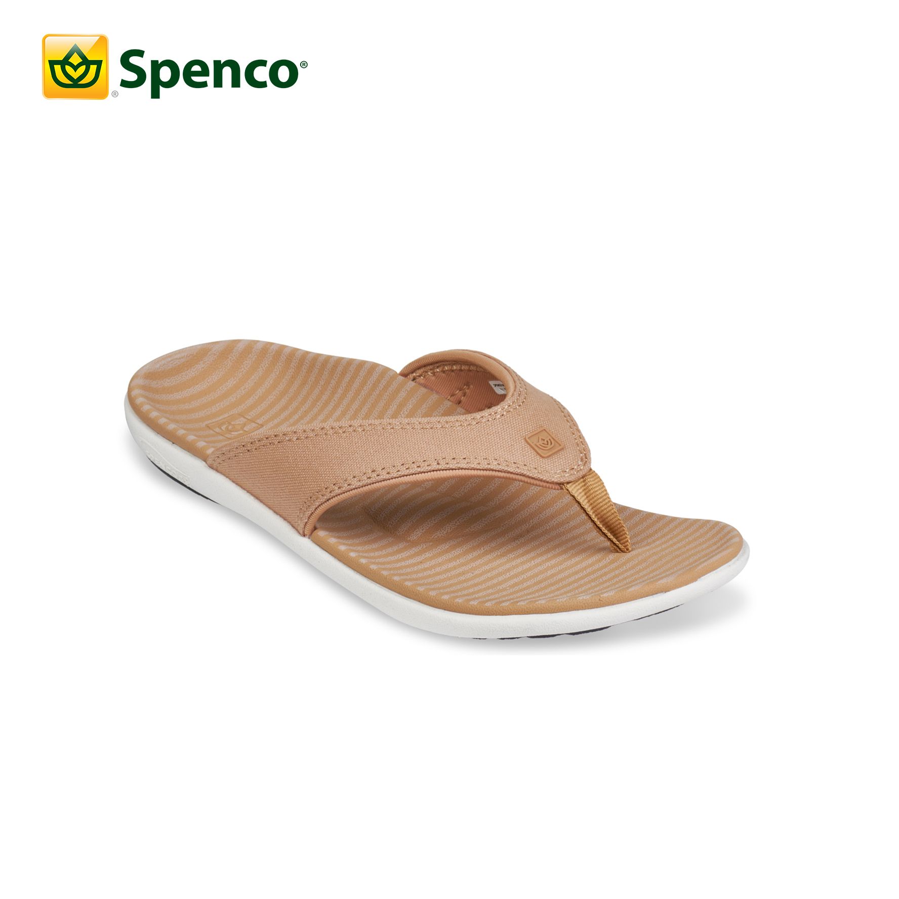 Dép sức khỏe nữ Spenco Canvas Tan