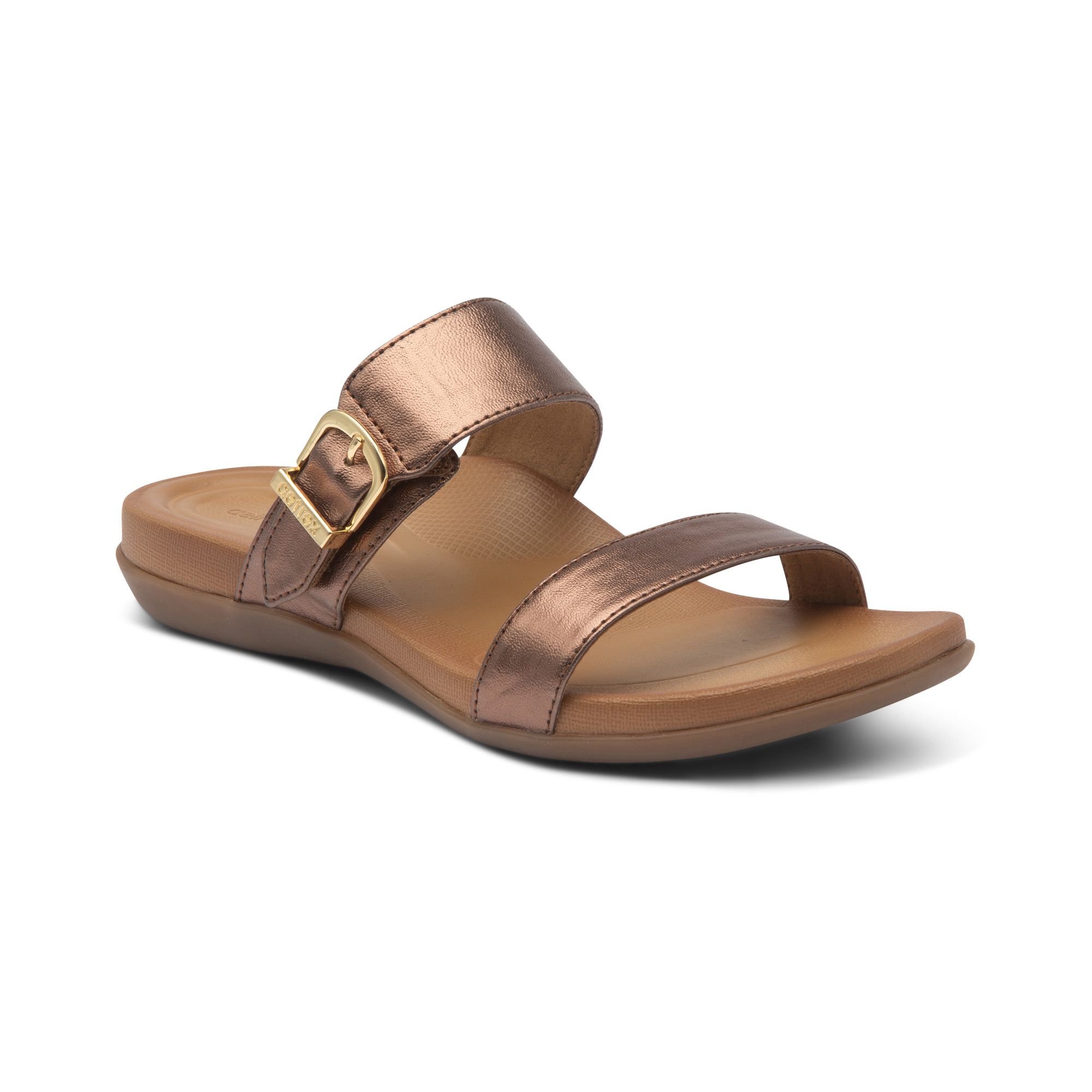 Dép sức khỏe nữ Aetrex Mimi Bronze