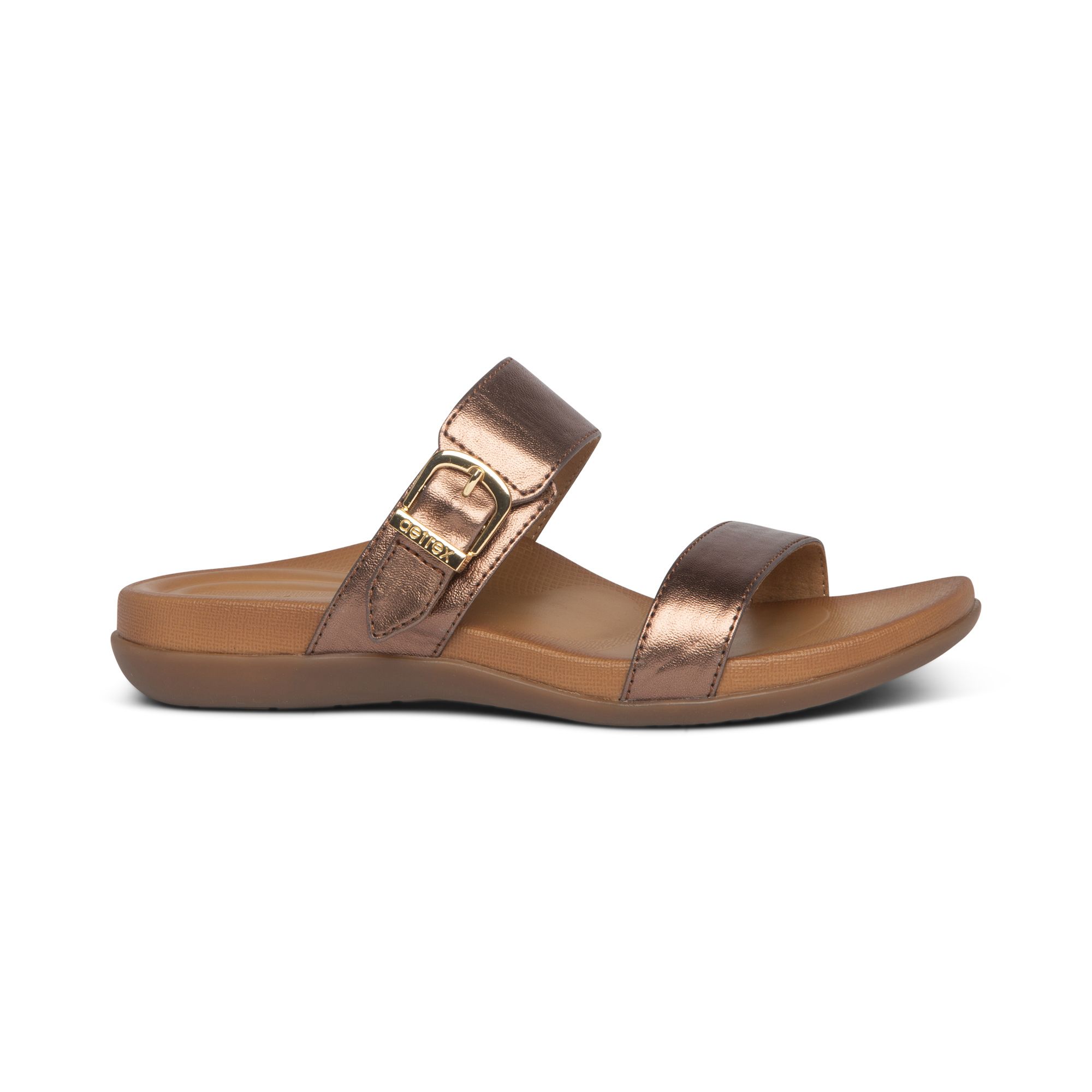 Dép sức khỏe nữ Aetrex Mimi Bronze