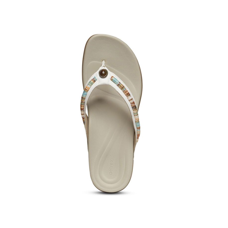 Dép sức khỏe nữ Aetrex Hazel White